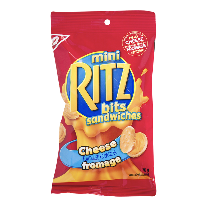 Christie - Ritz Mini Sandwiches, Cheese - Case - 12 x 70 g - Canadian Distribution