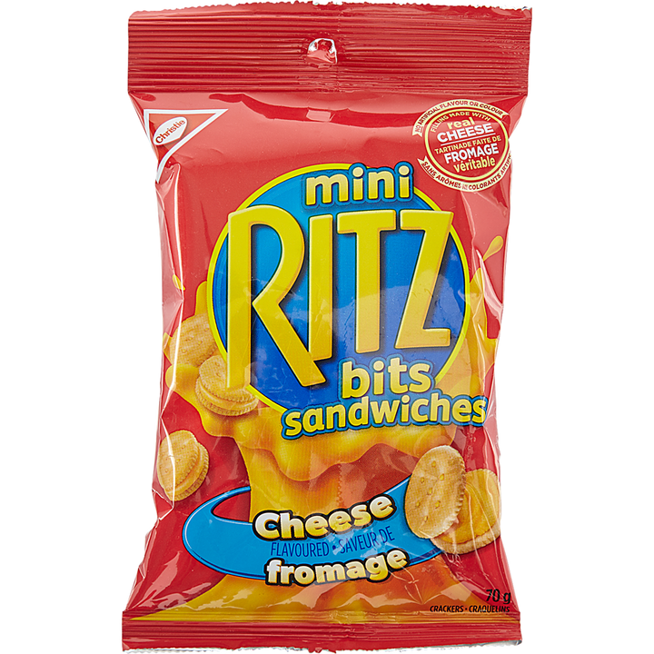 Christie - Ritz Mini Sandwiches, Cheese - Case - 12 x 70 g - Canadian Distribution