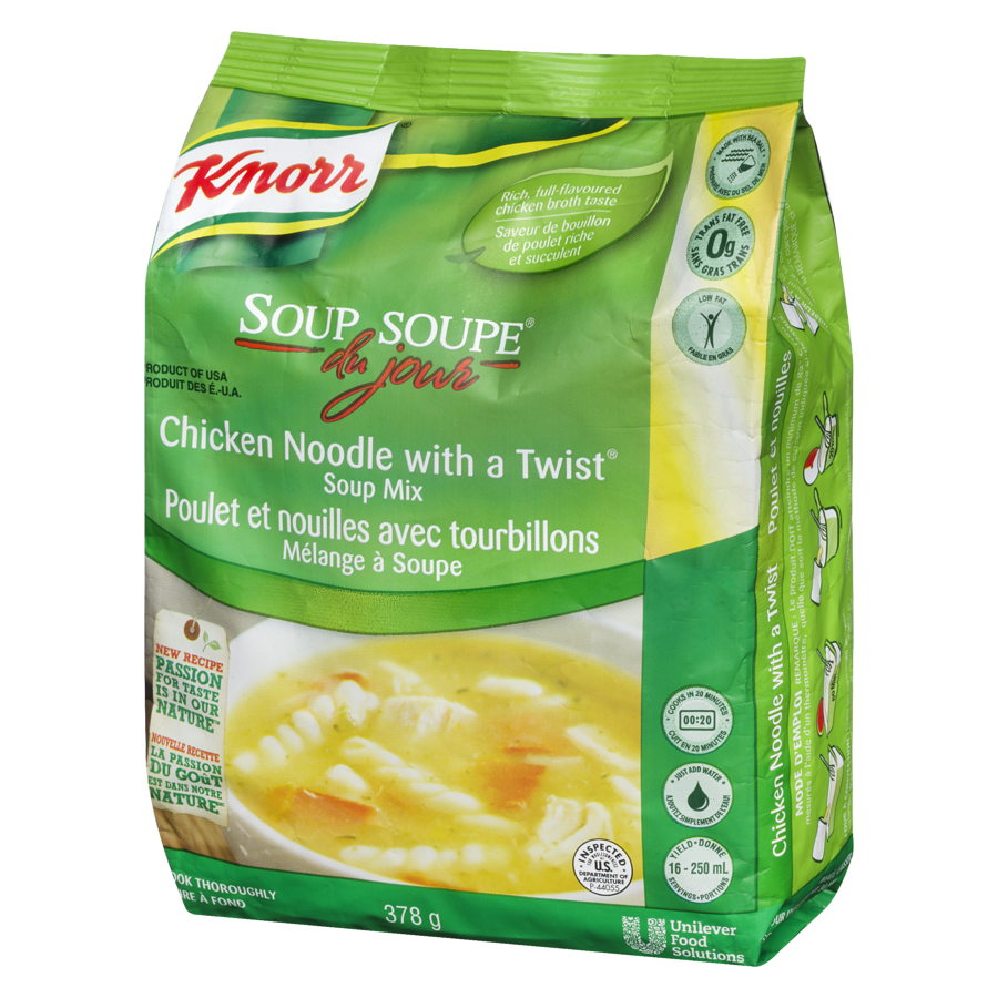 Knorr - Chicken Noodle Twist, Soup Du Jour - 378 g - Canadian Distribution