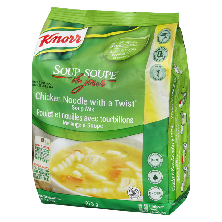 Knorr - Chicken Noodle Twist, Soup Du Jour - 378 g - Canadian Distribution