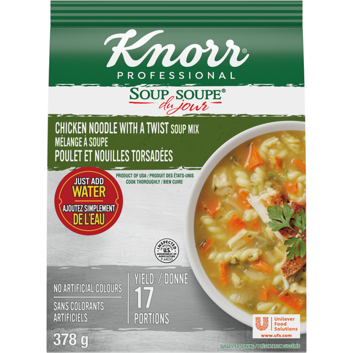 Knorr - Chicken Noodle Twist, Soup Du Jour - 378 g - Canadian Distribution