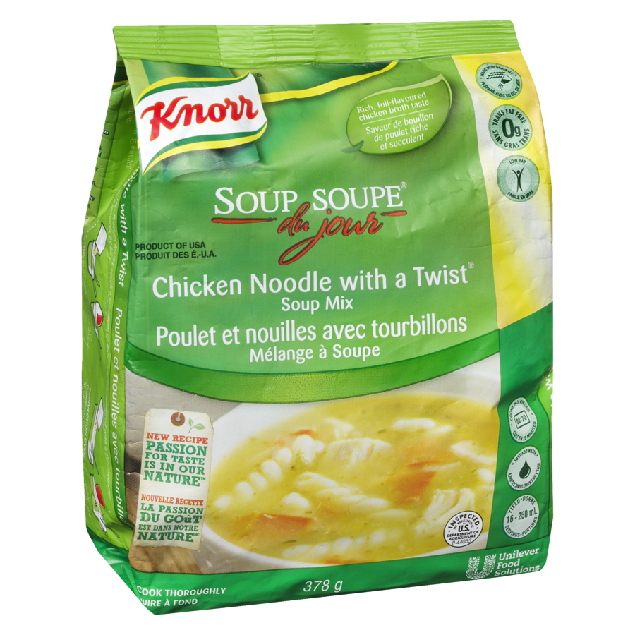 Knorr - Chicken Noodle Twist, Soup Du Jour - 378 g - Canadian Distribution