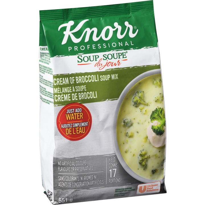 Knorr - Cream of Broccoli Soup Mix, Soup Du Jour - 551 g - Canadian Distribution