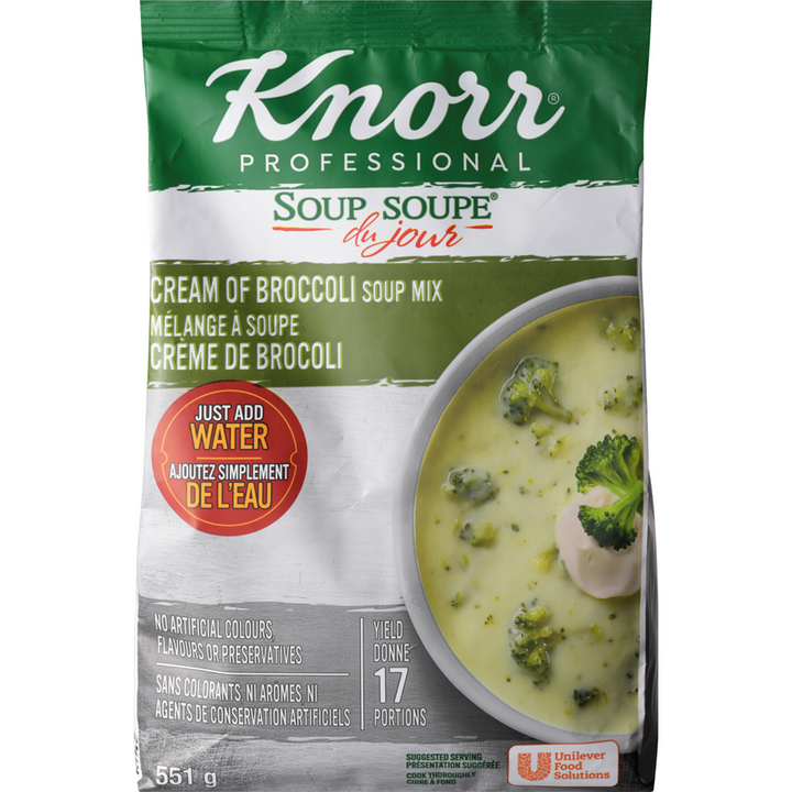 Knorr - Cream of Broccoli Soup Mix, Soup Du Jour - 551 g - Canadian Distribution