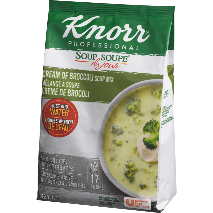 Knorr - Cream of Broccoli Soup Mix, Soup Du Jour - 551 g - Canadian Distribution