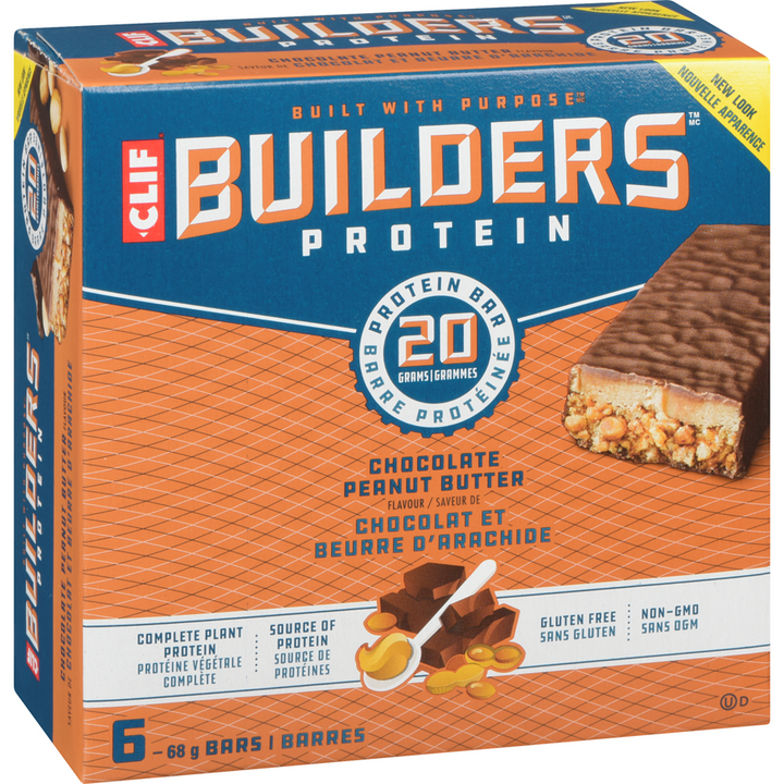 Clif - Builders Protein Builder's Bar, Chocolate Peanut Butter - 410 g - Canadian Distribution