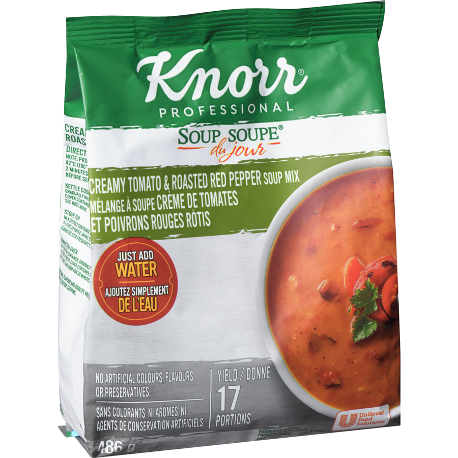 Knorr - Creamy Tomato & Roasted Red Pepper Soup Mix - 486 g - Canadian Distribution