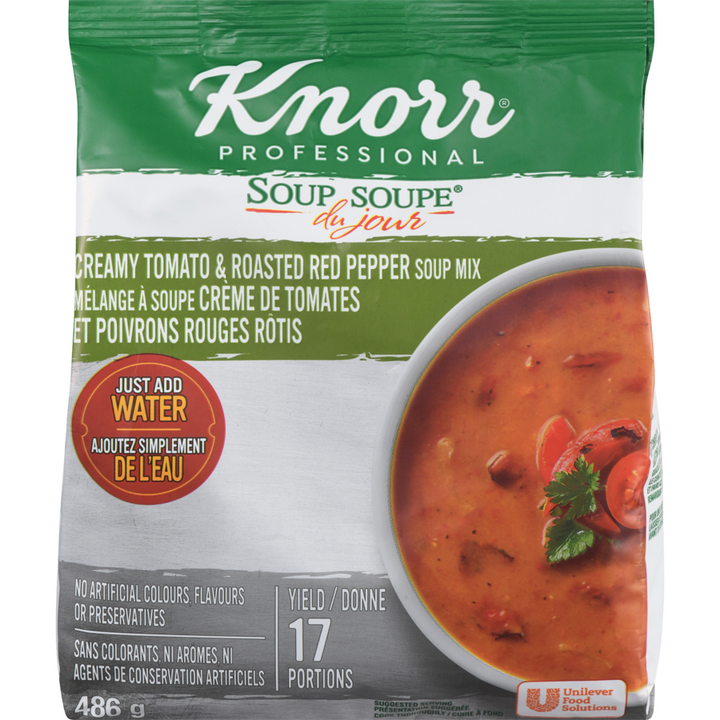 Knorr - Creamy Tomato & Roasted Red Pepper Soup Mix - 486 g - Canadian Distribution