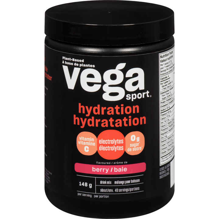 Vega - Sport Electrolyte Hydrator, Berry - 148 g - Canadian Distribution