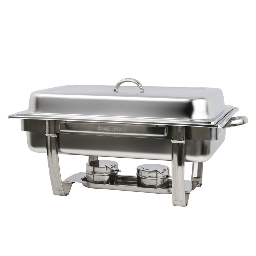 Sagetra Full-size 18/8 Stainless-steel Chafing Dish Set - Restaurant Equipment and Smallwares - Canadian Distribution