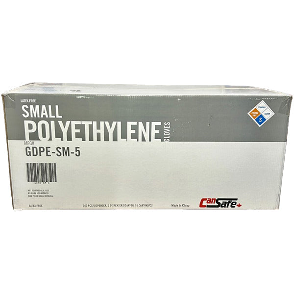 Safety Zone - Polyethylene Gloves Small 10X2X500 Ea - Canadian Distribution