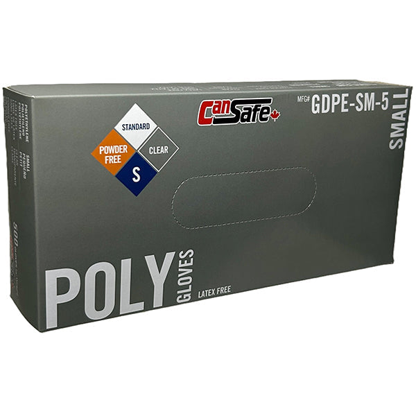 Safety Zone - Polyethylene Gloves Small 10X2X500 Ea - Canadian Distribution