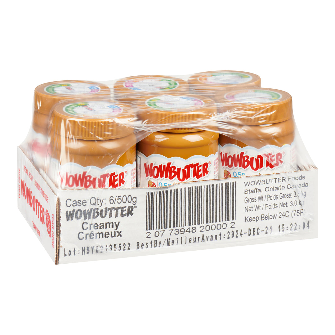 Spread Soy Butter Creamy - 6 x 500 g - Wow Butter - Restaurant and Foodservice Ingredients - Canadian Distribution