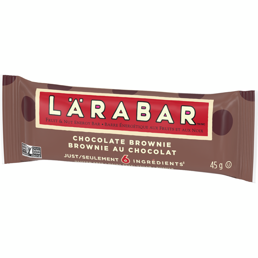 Larabar - Fruit & Nut Energy Bar, Chocolate Brownie, 16/pack - Case - 16 x 45 g - Canadian Distribution