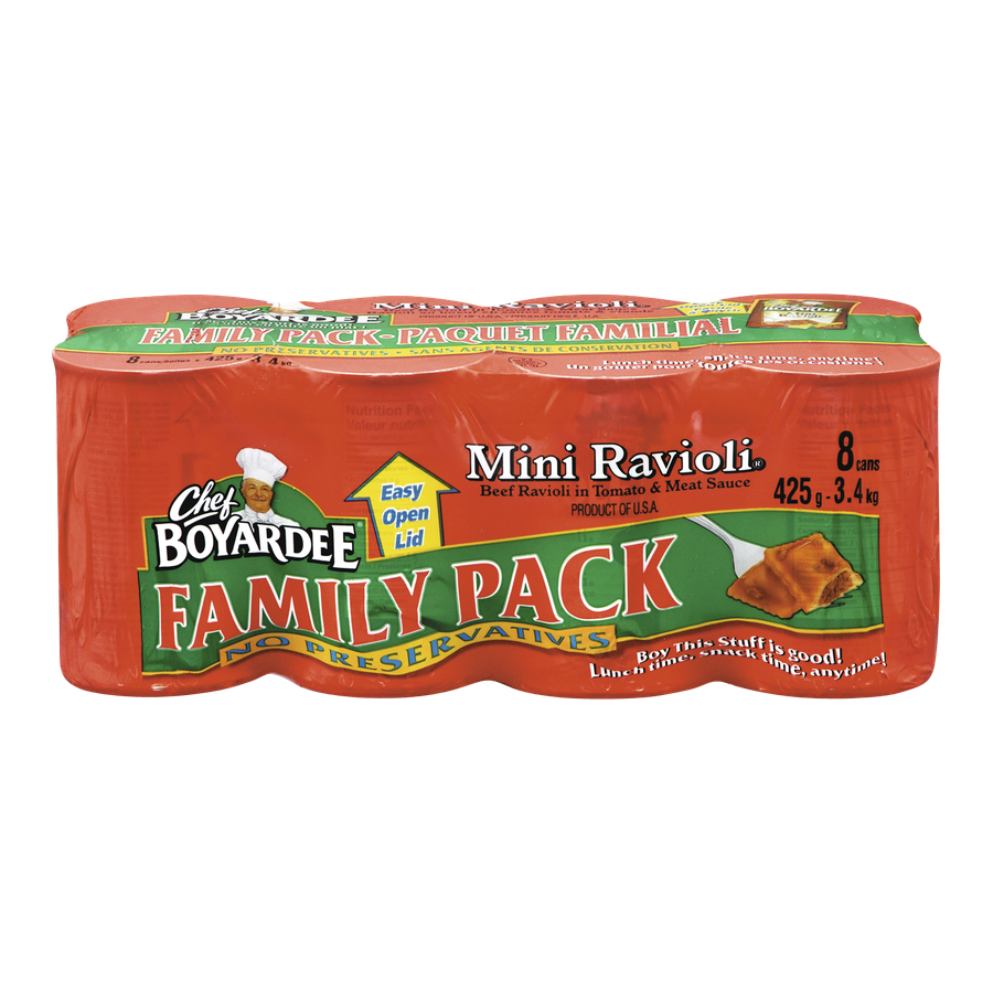 Chef Boyardee - Mini Ravioli (Case) - Case - 8 x 425 ml - Canadian Distribution