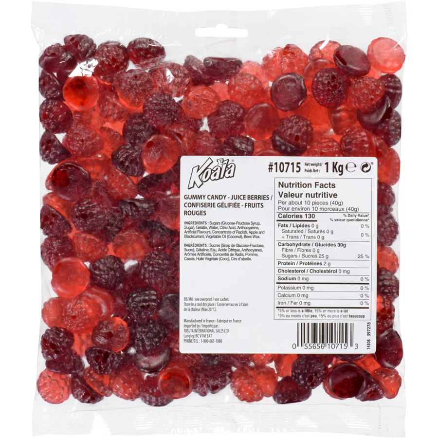 Koala - Candy Juice Berries - 1 kg - Canadian Distribution