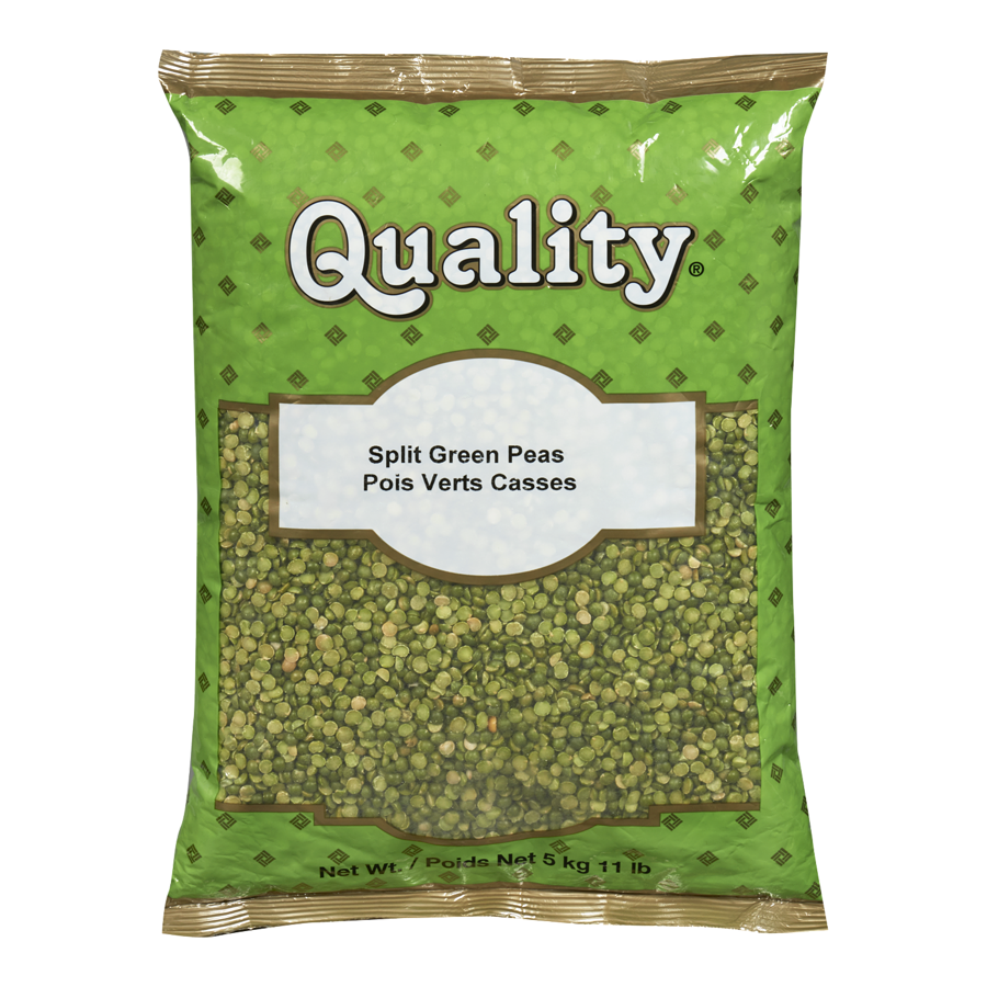 Quality - Green Spilt Peas - 5 kg - Canadian Distribution