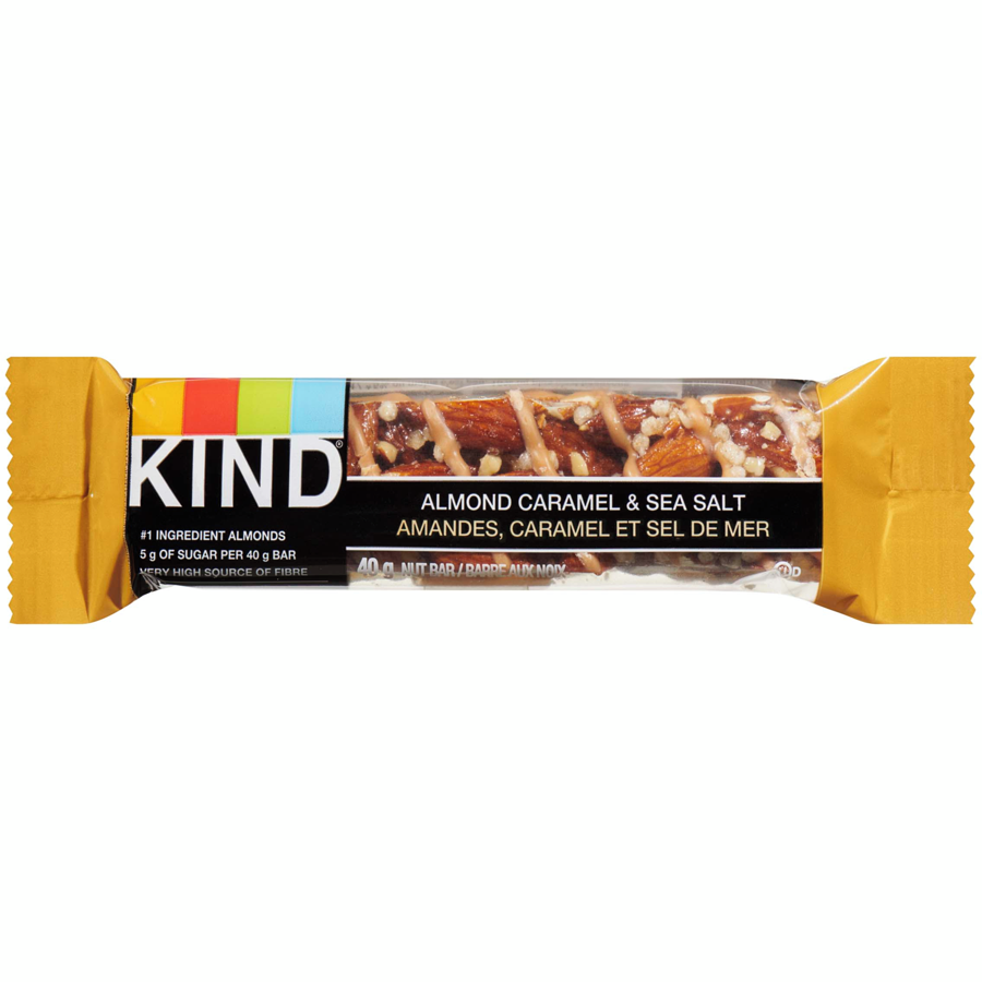 Kind Bar - Almond Caramel & Sea Salt Bars - Case - 12 x 40 g - Canadian Distribution