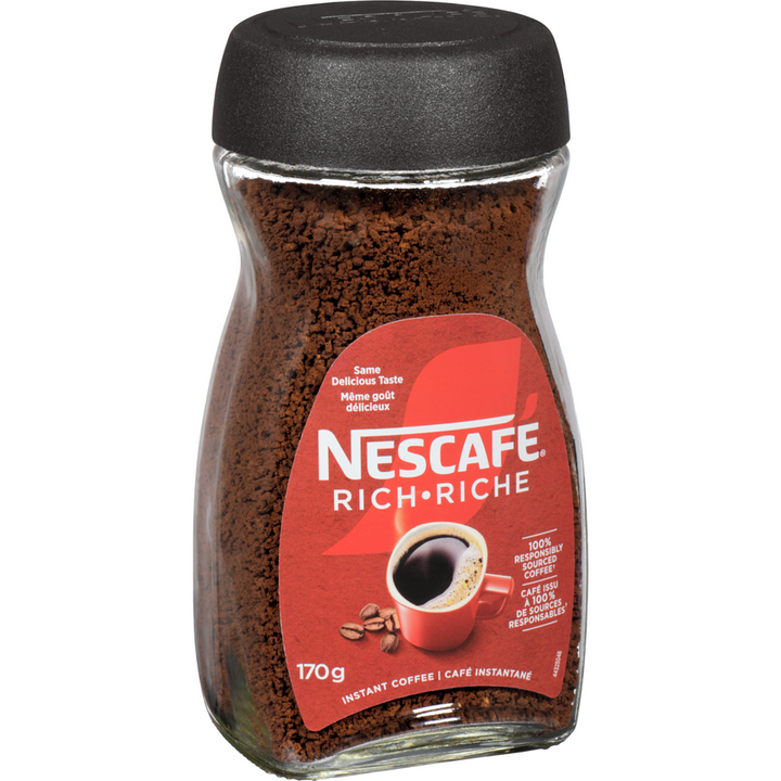 Nescafe - Rich Instant Coffee, 100% Pure Coffee - 170 g - Canadian Distribution