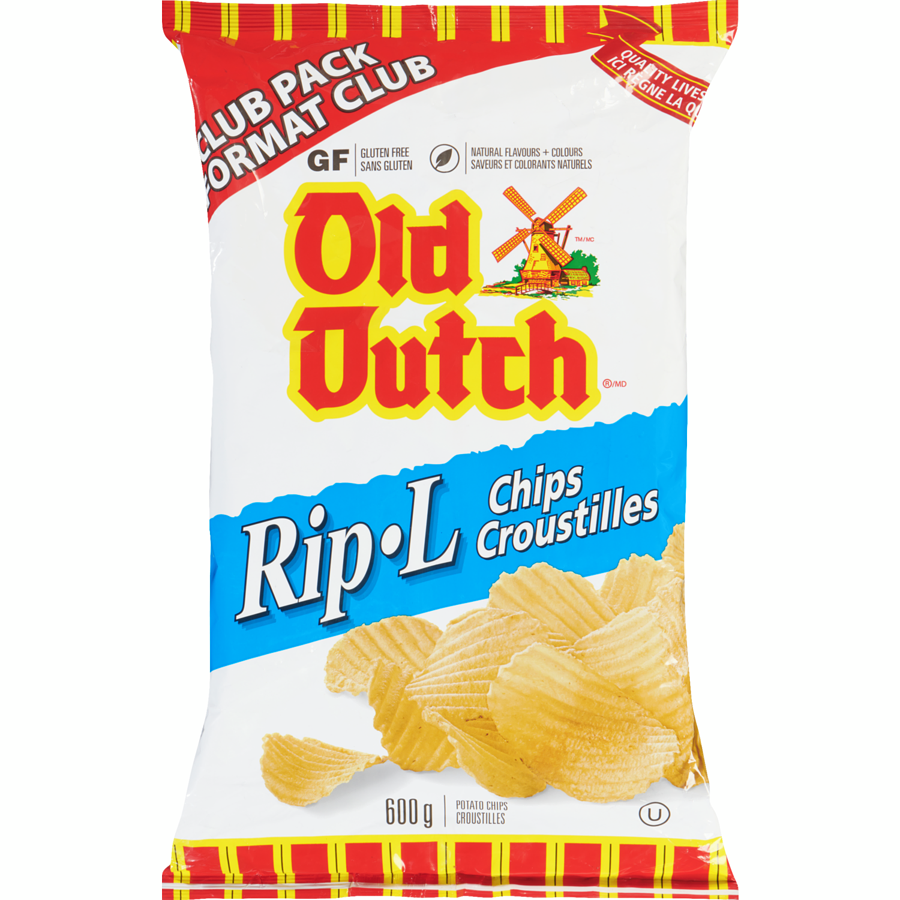 Old Dutch - Rip-L Chips - 600 g - Canadian Distribution