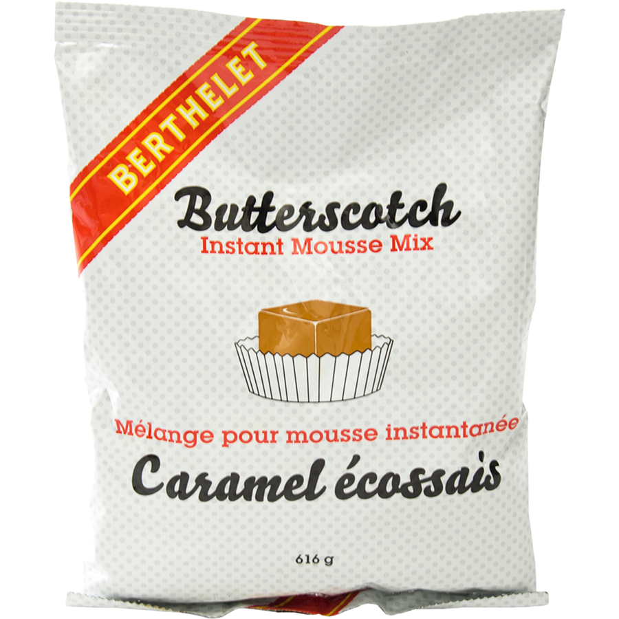 Berthelet - Butterscotch Instant Mousse Mix - 616 g - Canadian Distribution