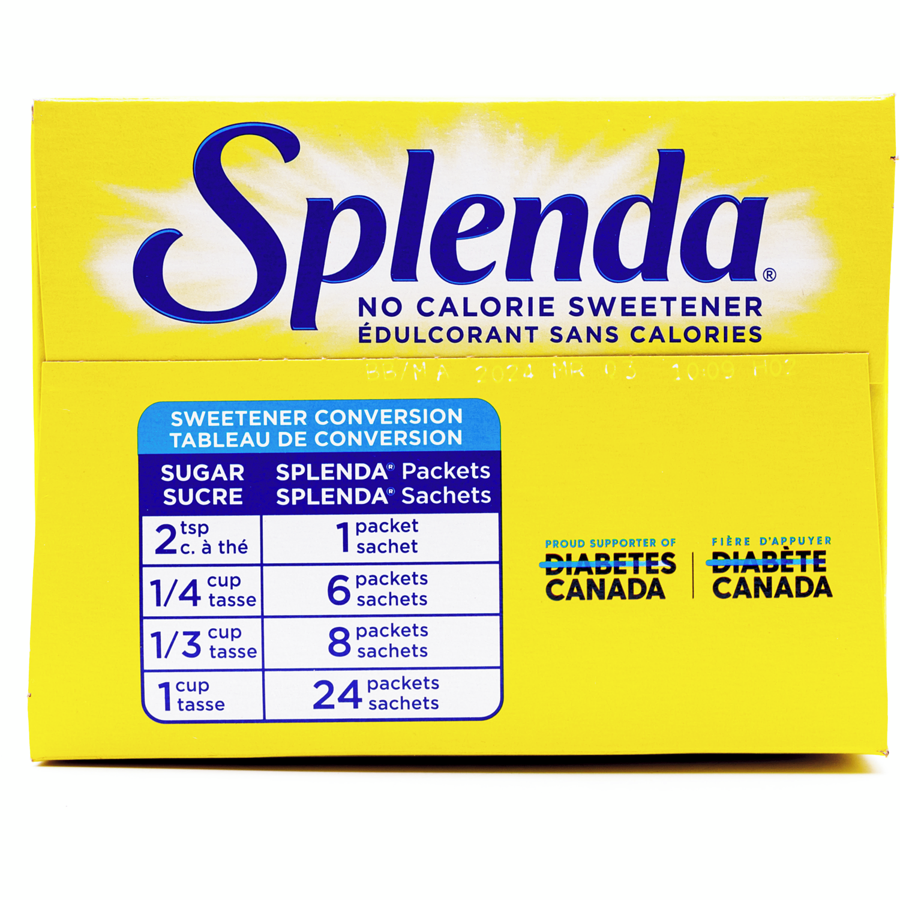 Splenda - No Calorie Single-Serve Sweetener Packets - 400 g - Canadian Distribution