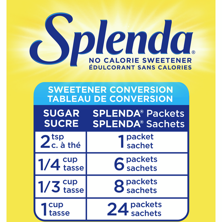 Splenda - No Calorie Single-Serve Sweetener Packets - 400 g - Canadian Distribution