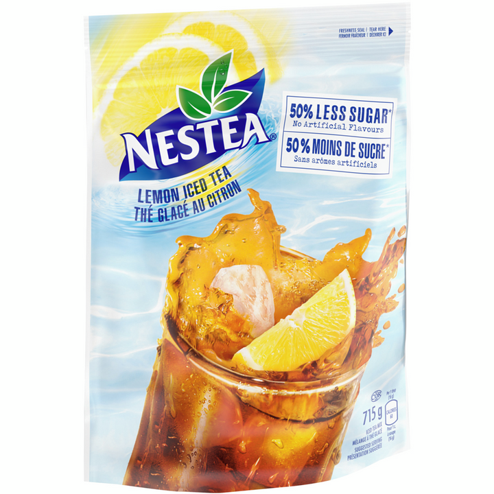 Nestea - Lemon Iced Tea With 50% Less Sugar - 715 g - Canadian Distribution