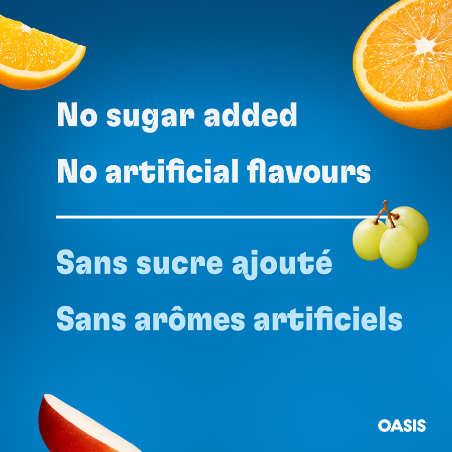 Oasis - 100% Juice Blend Variety Pack - Case - 40 x 200 ml - Canadian Distribution