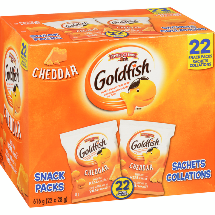 Pepperidge Farm - Goldfish Cheddar 22 Pack - 616 g - Canadian Distribution