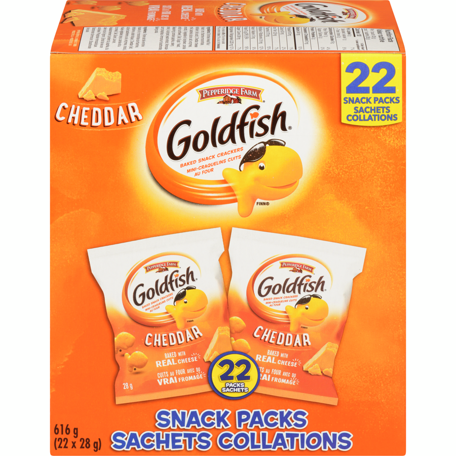 Pepperidge Farm - Goldfish Cheddar 22 Pack - 616 g - Canadian Distribution