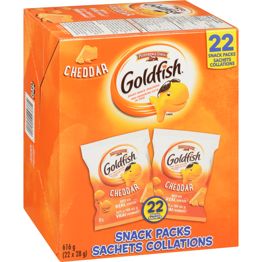 Pepperidge Farm - Goldfish Cheddar 22 Pack - 616 g - Canadian Distribution