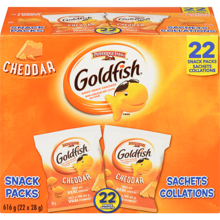 Pepperidge Farm - Goldfish Cheddar 22 Pack - 616 g - Canadian Distribution