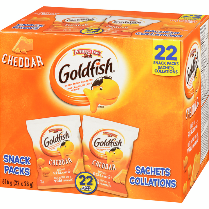 Pepperidge Farm - Goldfish Cheddar 22 Pack - 616 g - Canadian Distribution