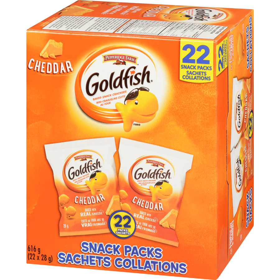 Pepperidge Farm - Goldfish Cheddar 22 Pack - 616 g - Canadian Distribution