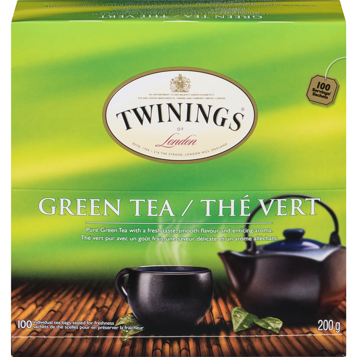 Twinings - Green Tea - 100 each - Canadian Distribution