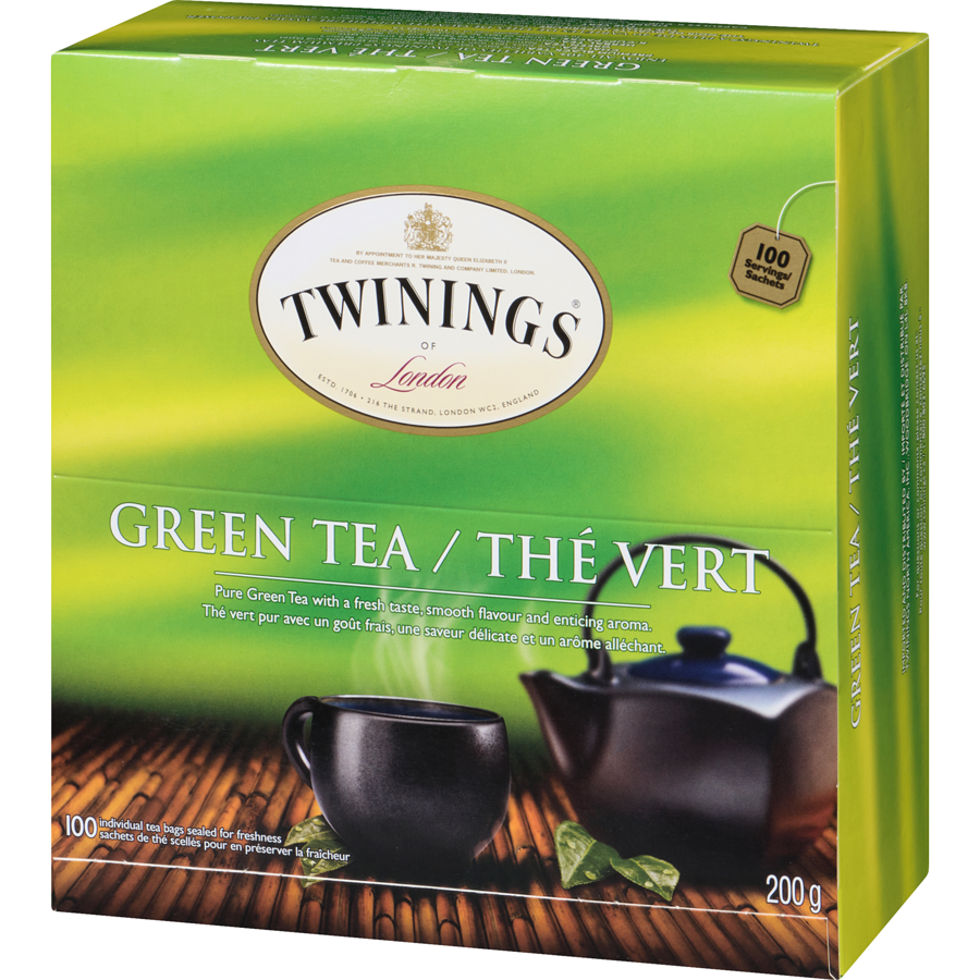 Twinings - Green Tea - 100 each - Canadian Distribution