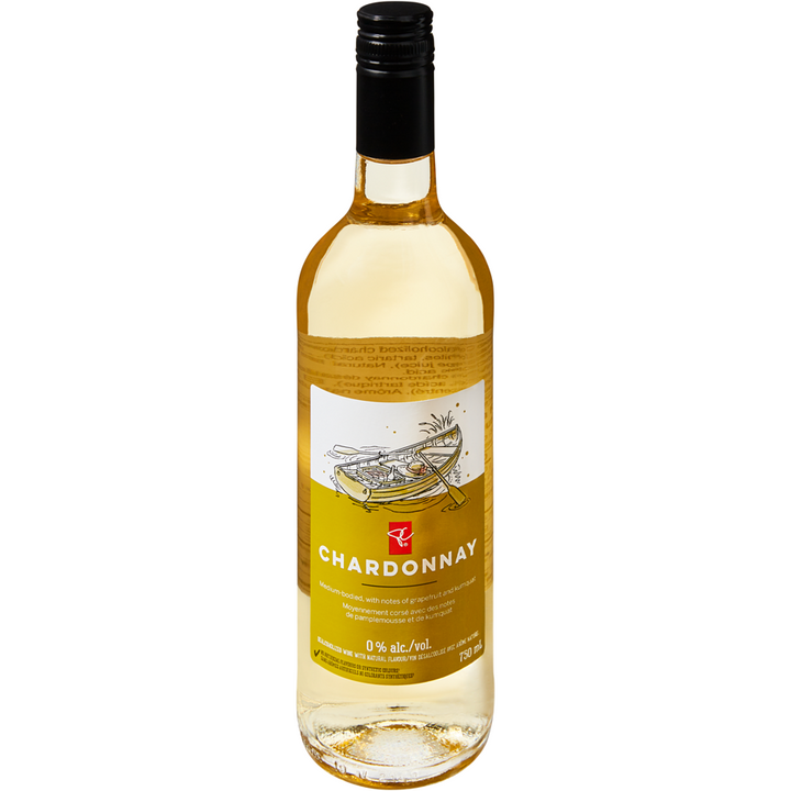 President's Choice - Chardonnay Dealcoholized Wine - 750 mL - Canadian Distribution