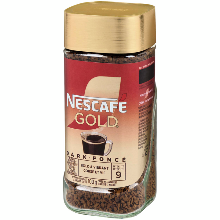 Nescafe - Gold Dark Roast Instant and Roast & Ground Coffee - 100 g - Canadian Distribution