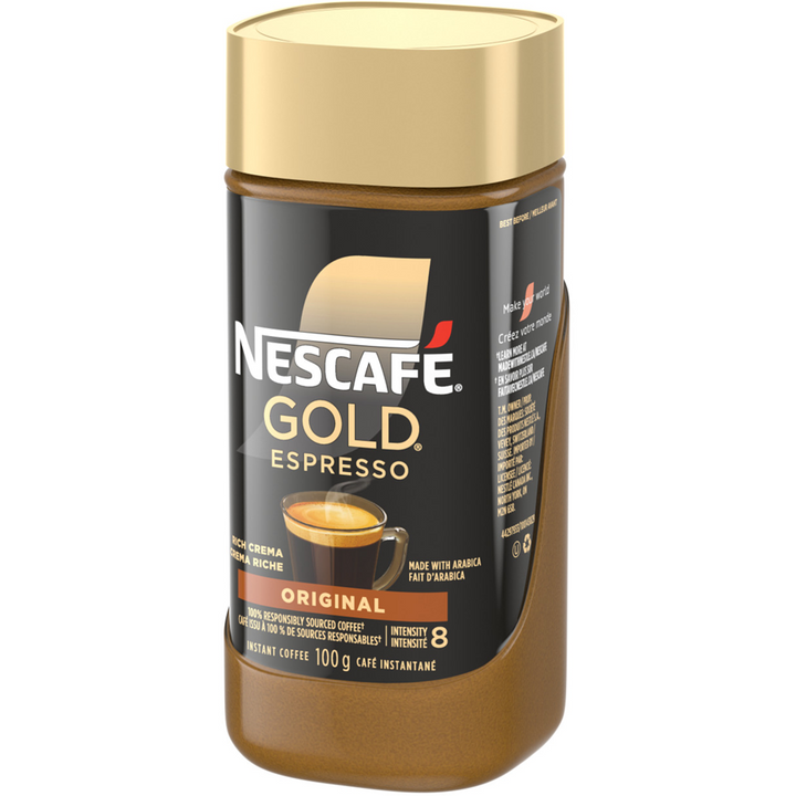 Nescafe - GOLD Espresso Premium Instant Coffee With Rich Crema - 100 g - Canadian Distribution