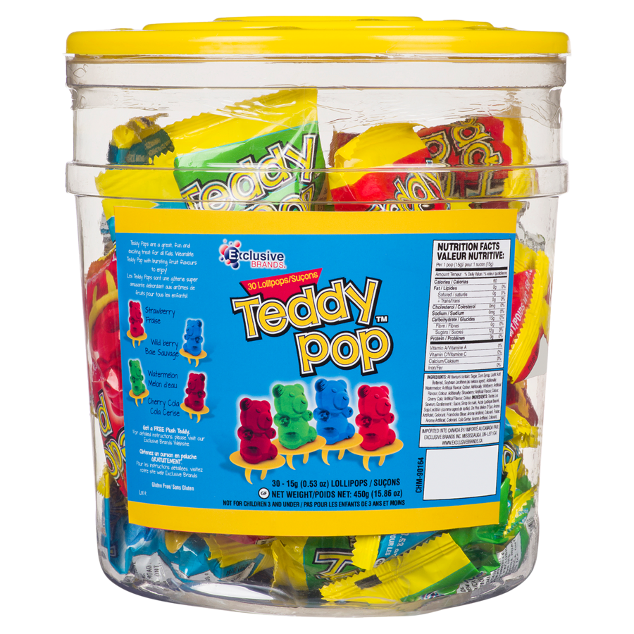 Teddy Pop - Jar - 450 g - Canadian Distribution