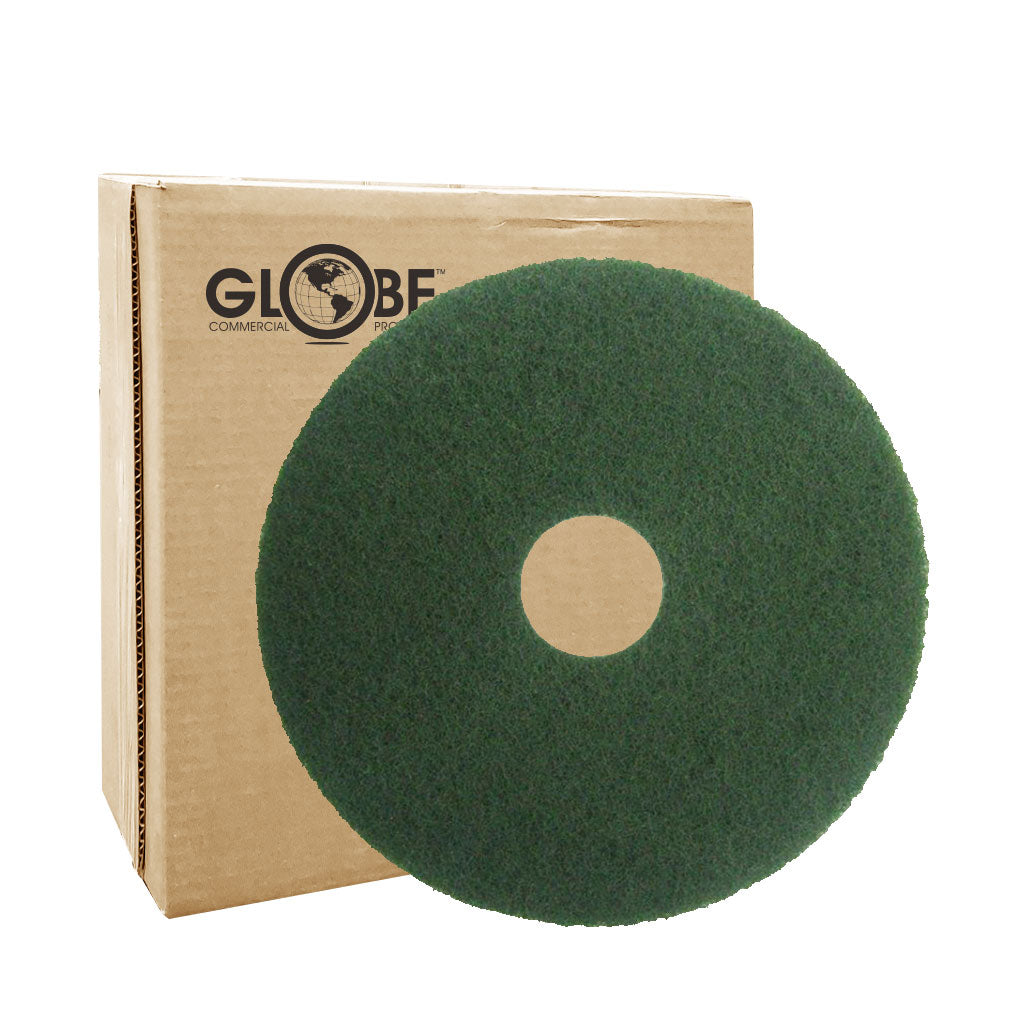 Green Scrubbing Floor Pads - Sold By The Case