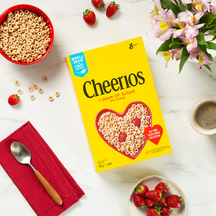 General Mills - Original Cheerios Breakfast Cereal, Family Size, Whole Grains - 570 g - Canadian Distribution