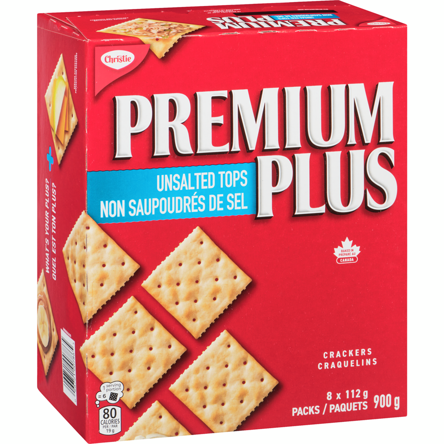 Christie - Premium Plus Unsalted Crackers - 900 g - Canadian Distribution