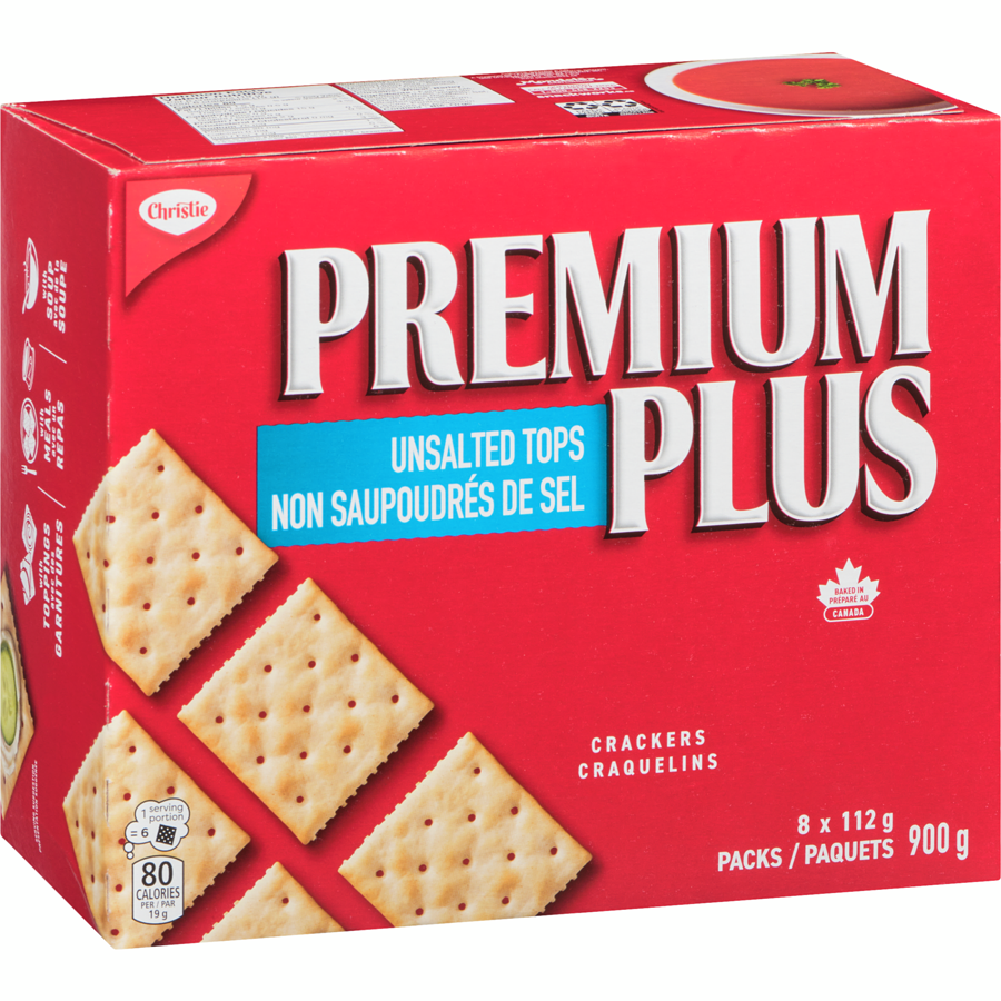 Christie - Premium Plus Unsalted Crackers - 900 g - Canadian Distribution