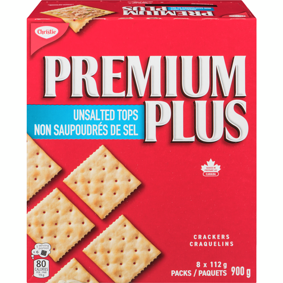 Cracker Premium Plus Unsalted - 6 x 900 g - Christie - Restaurant and Foodservice Ingredients - Canadian Distribution