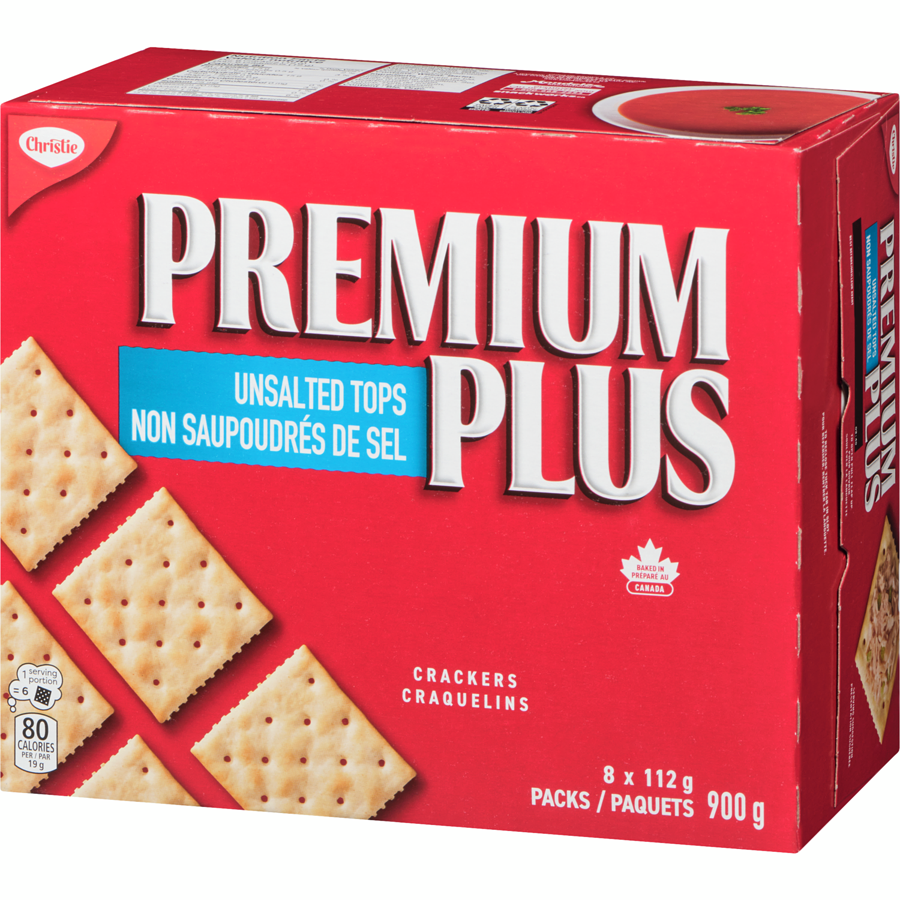 Christie - Premium Plus Unsalted Crackers - 900 g - Canadian Distribution