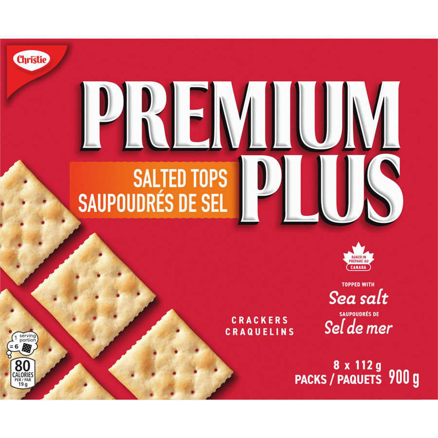 Christie - Premium Plus Salted Crackers - 900 g - Canadian Distribution