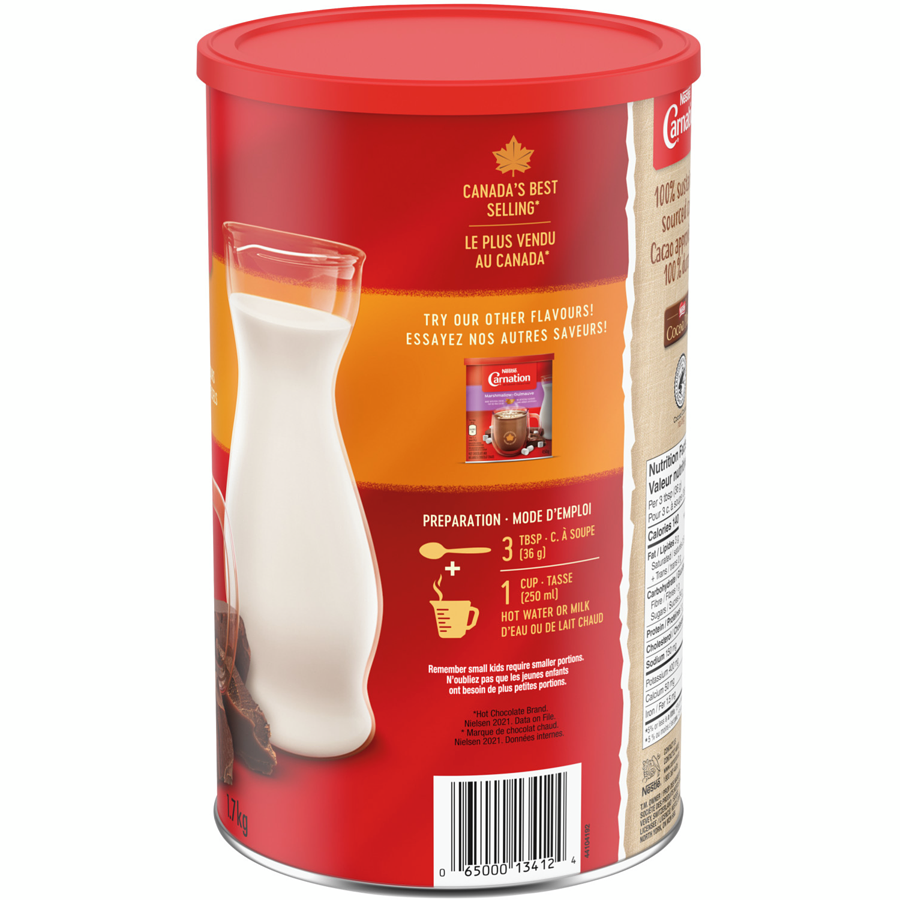 Carnation - Rich And Creamy Hot Chocolate - 1.7 kg - Canadian Distribution