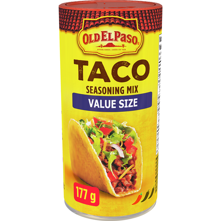 Old El Paso - Taco Seasoning Mix, Value Size - 177 g - Canadian Distribution